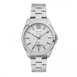 Alexandre Christie AC 8659 Silver White Man Steel MDBSSSL